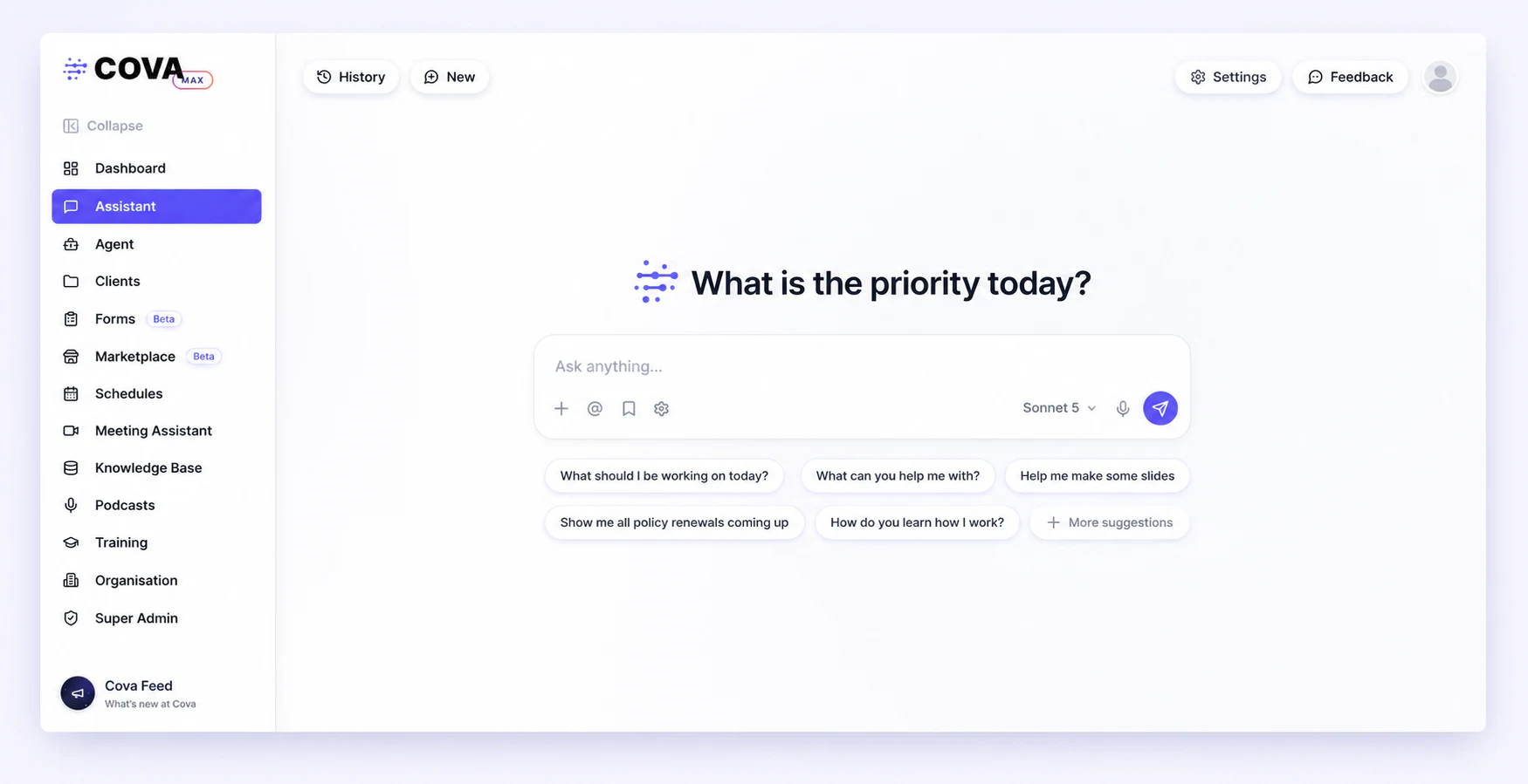AI for insurance brokers in Cova